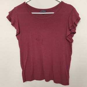 Express Ruffles Shirt Size Medium